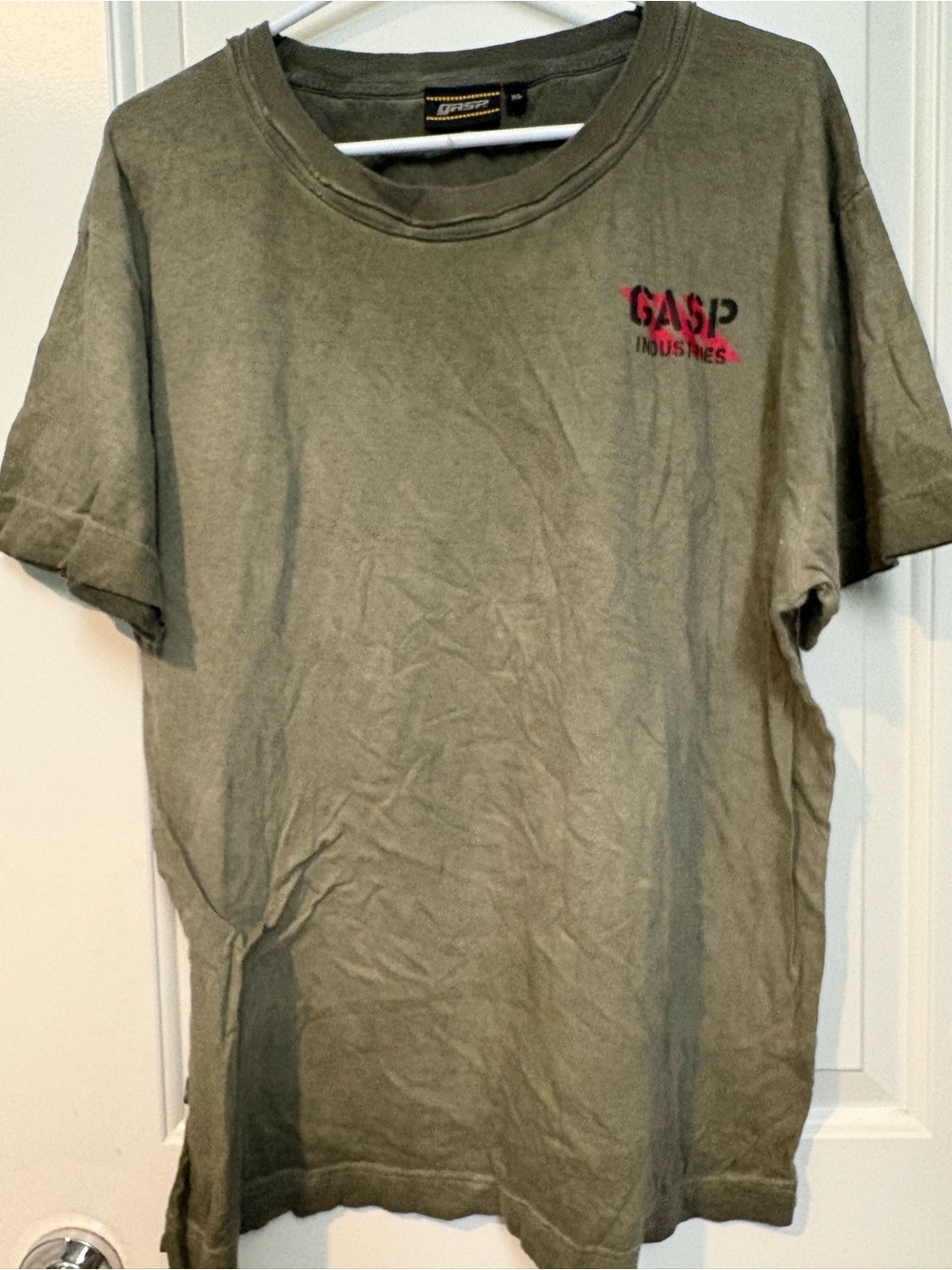 GASP Industries Short-Sleeve Crew Tee in Olive Green